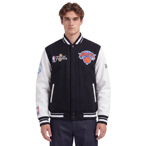 Pro Standard Knicks NBA Finals 2026 Rib Wool Varsity Jacket - Men's - Black