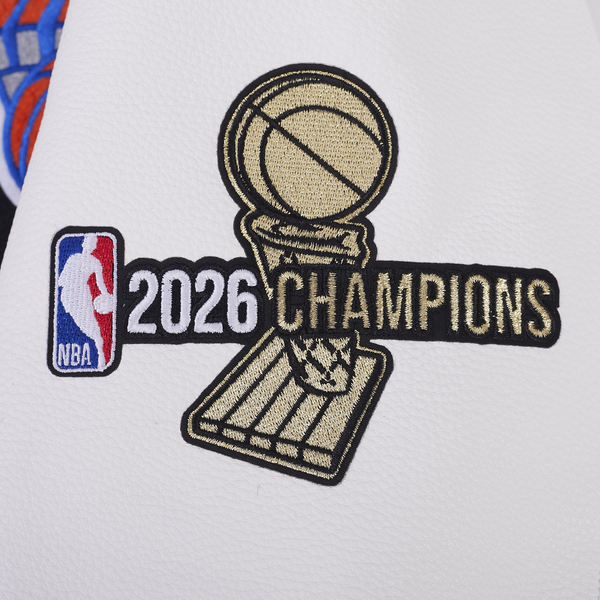 Pro Standard Knicks NBA Finals 2026 Rib Wool Varsity Jacket - Men's - Black - Image 12