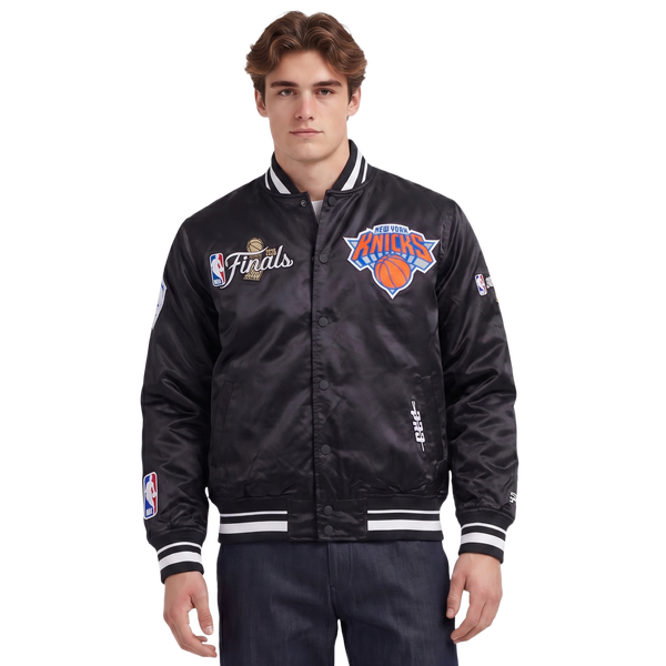 Pro Standard Knicks NBA Finals 2026 Pro Satin YD Rib Jacket - Men's - Black