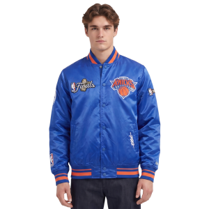 Pro Standard Knicks NBA Finals 2026 Pro Satin YD Rib Jacket - Men's - Blue