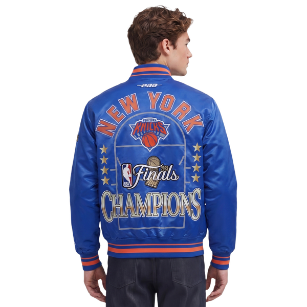 Pro Standard Knicks NBA Finals 2026 Pro Satin YD Rib Jacket - Men's - Blue - Image 2