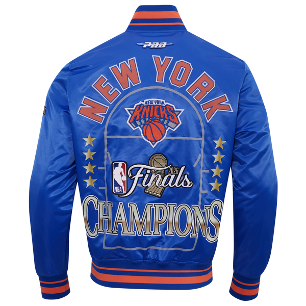 Pro Standard Knicks NBA Finals 2026 Pro Satin YD Rib Jacket - Men's - Blue - Image 4