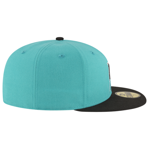 New Era Marlins 59Fifty World Series Side Patch Cap - Men's - Teal/Black - Image 5