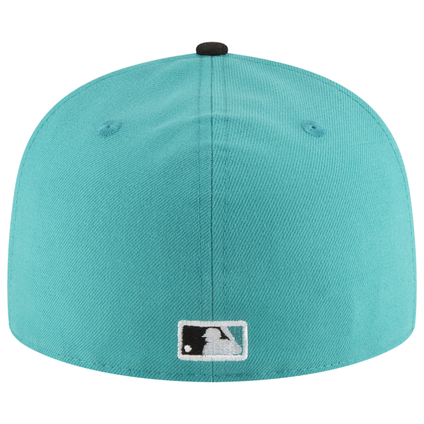 New Era Marlins 59Fifty World Series Side Patch Cap - Men's - Teal/Black - Image 6