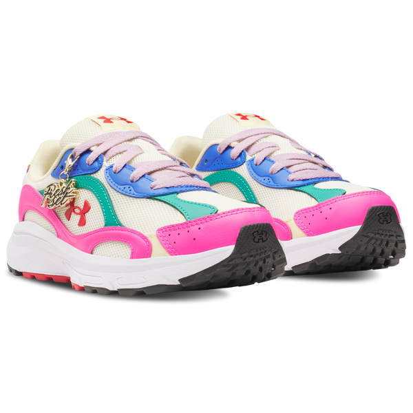Under Armour Tech Runner Fresh Set - Boys' Grade School - White/White/Blue - Image 3