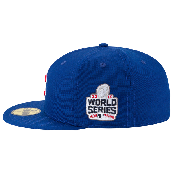 New Era MLB 2016 World Series Patch Fitted Cap - Men's - Royal/White - Image 5