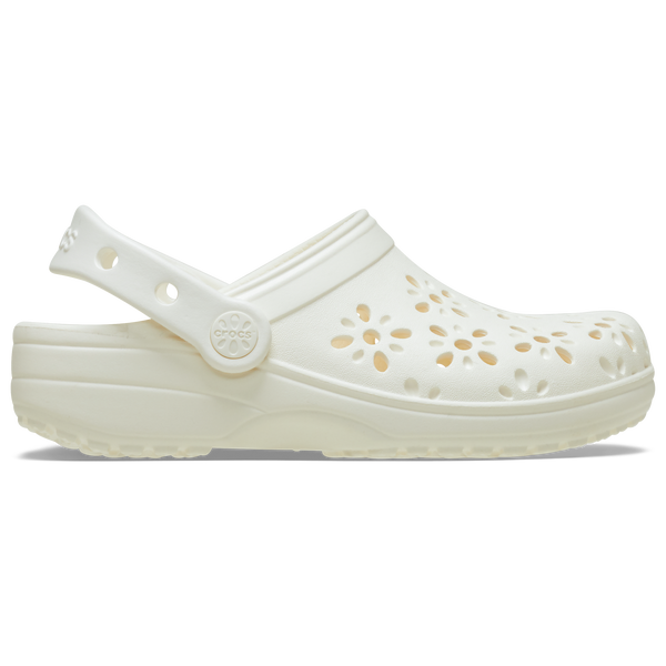 Crocs Floral Cutout Clogs - Girls' Preschool - Chalk - Image 2