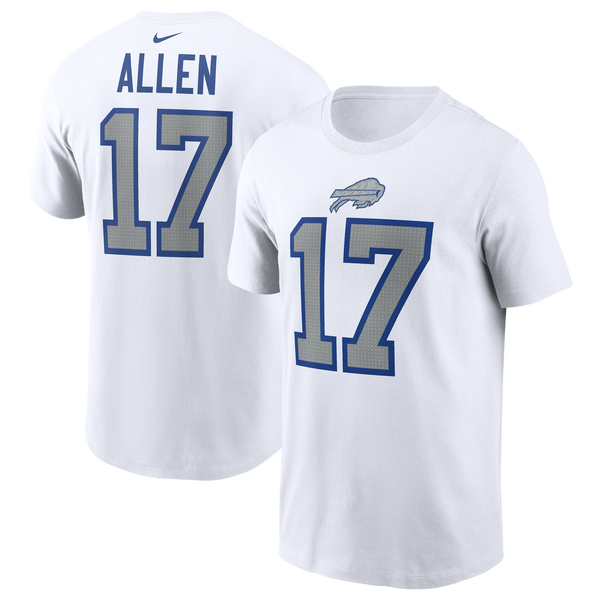 Nike Bills NFL Rival JA17 Short Sleeve T-Shirt - Men's - White