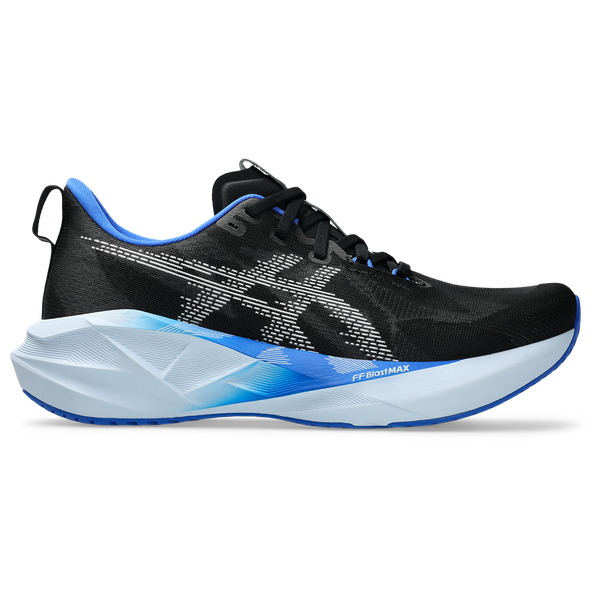 ASICS® Novablast 5 - Men's - White/Black/Blue - Image 2