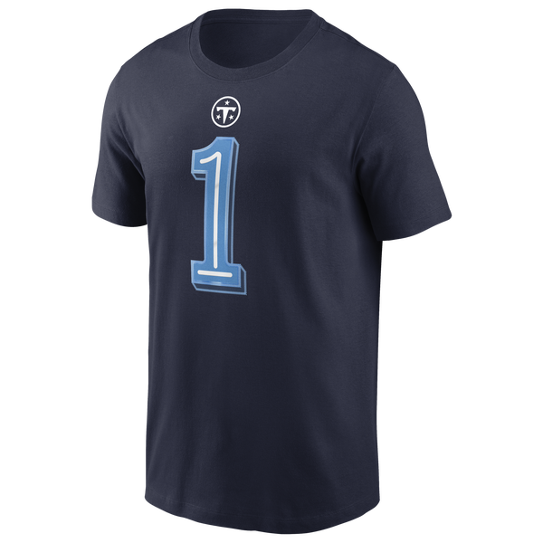 Nike Titans NFL Rival CW1 Short Sleeve T-Shirt - Men's - Navy - Image 2