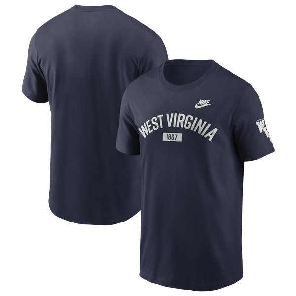 Nike West Virginia Arch Short-Sleeve T-Shirt - Men's - Navy