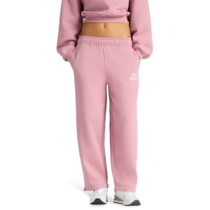 New Balance Linear Heritage Fleece Barrel Pants - Women's - Rosewood/Rosewood