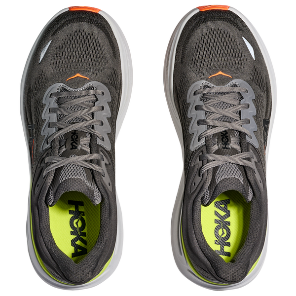 HOKA Bondi 9 - Men's - Gravel/Asphalt Grey/Black - Image 4
