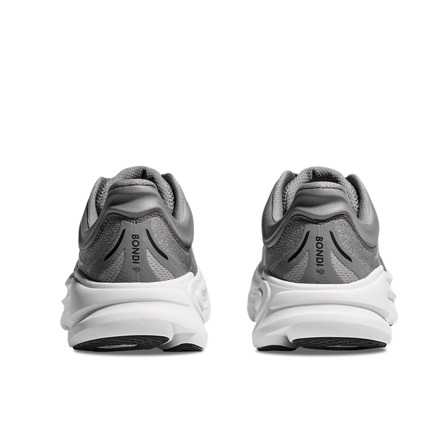 HOKA Bondi 9 - Men's - White/Grey/Black - Image 3