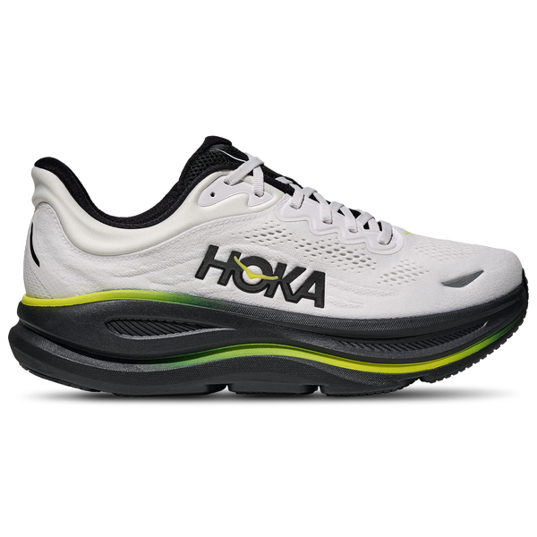 HOKA Bondi 9 - Men's - White/Black/Yellow