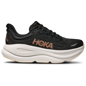 HOKA Bondi 9 - Women's - Black/Rose Gold/White