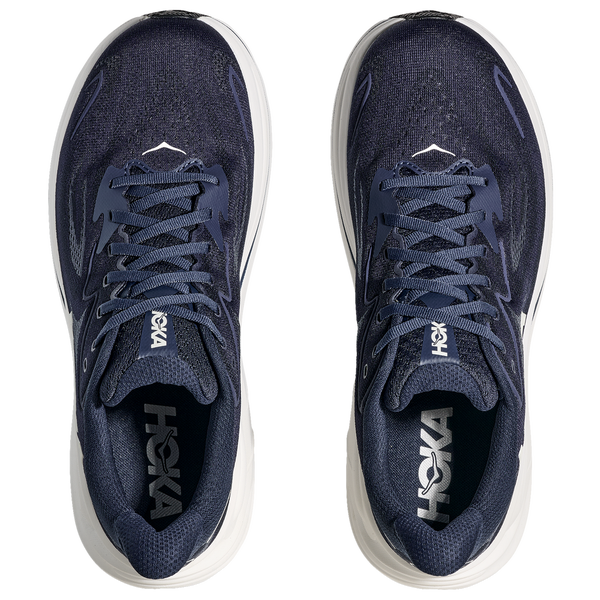 HOKA Clifton 10 - Men's - White/Navy - Image 4
