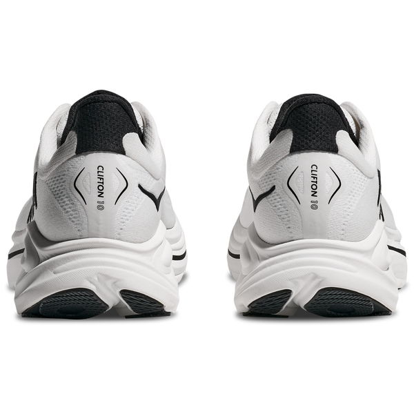 HOKA Clifton 10 - Men's - White/Black - Image 3