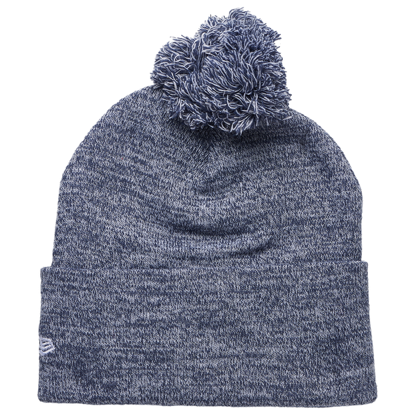 New Era Cowboys Marl Pom Knit Beanie - Adult - Navy - Image 2