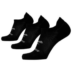 Brooks Run-In 3 Pack No Show Socks - Men's - Black