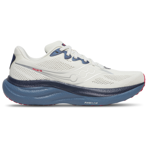 Saucony Ride 19 - Men's - Ivory/Storm