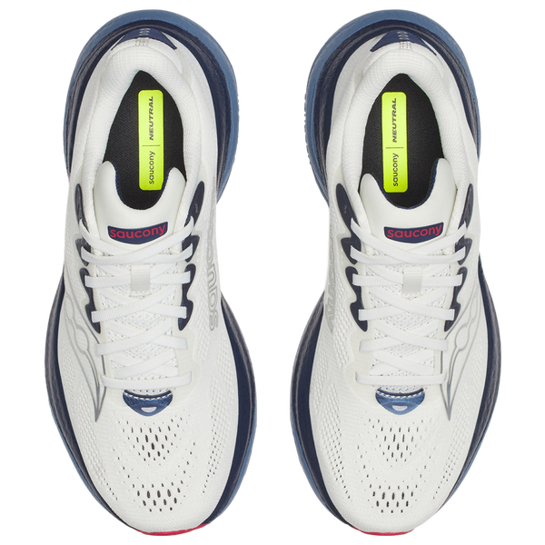 Saucony Ride 19 - Men's - Ivory/Storm - Image 4