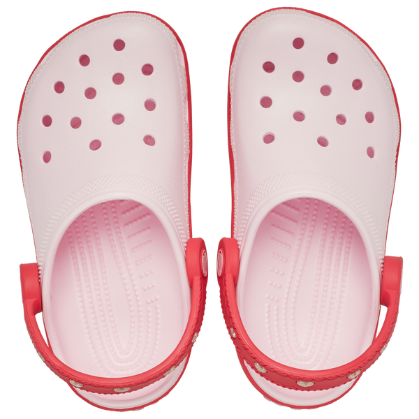 Crocs Vday Clogs With Heart Back Strap - Girls' Preschool - Pink Milk/Digital Raspberry - Image 5
