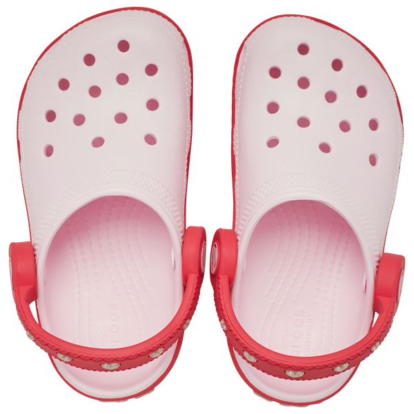 Crocs Vday Clogs With Heart Back Strap - Girls' Toddler - Digital Raspberry/Pink Milk - Image 5