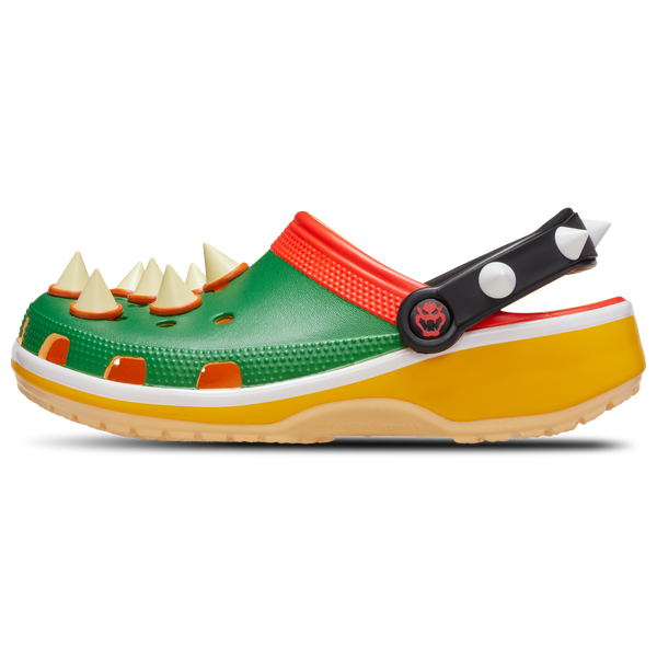 Crocs Bowser Classic Clogs - Men's - Multi/Green - Image 3