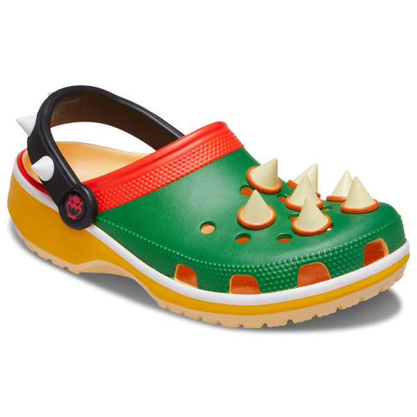 Crocs Bowser Classic Clogs - Men's - Multi/Green - Image 6