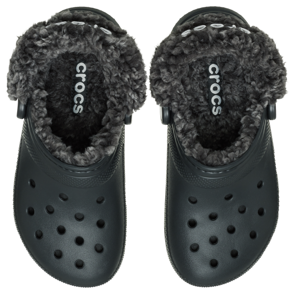 Crocs Classic Fleece Lined Clogs - Men's - Black - Image 4