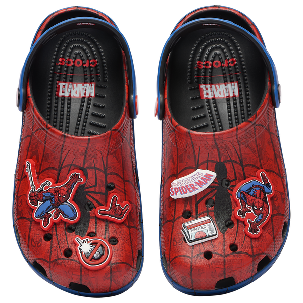 Crocs Classic Clogs Spider-Man - Boys' Grade School - Red/Blue