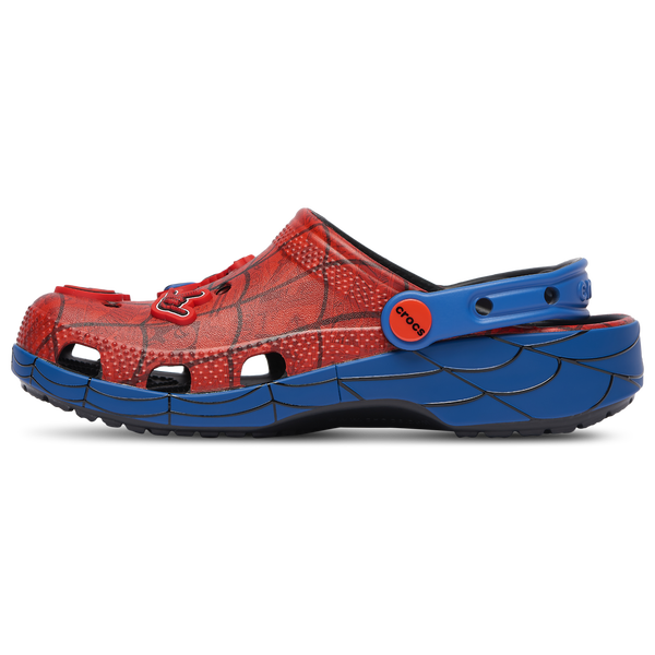 Crocs Classic Clogs Spider-Man - Boys' Grade School - Red/Blue - Image 3