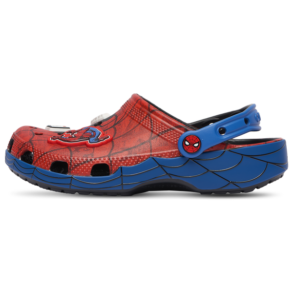 Crocs Classic Clogs Spider-Man - Boys' Grade School - Red/Blue - Image 4