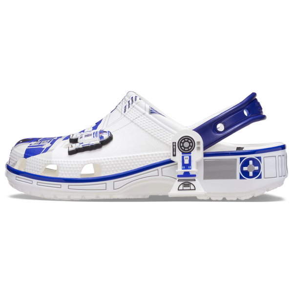 Crocs Classic Clogs - Men's - White/Blue - Image 2