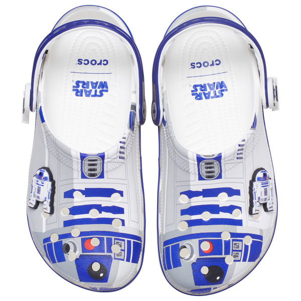 Crocs Classic Clogs - Men's - White/Blue - Image 4