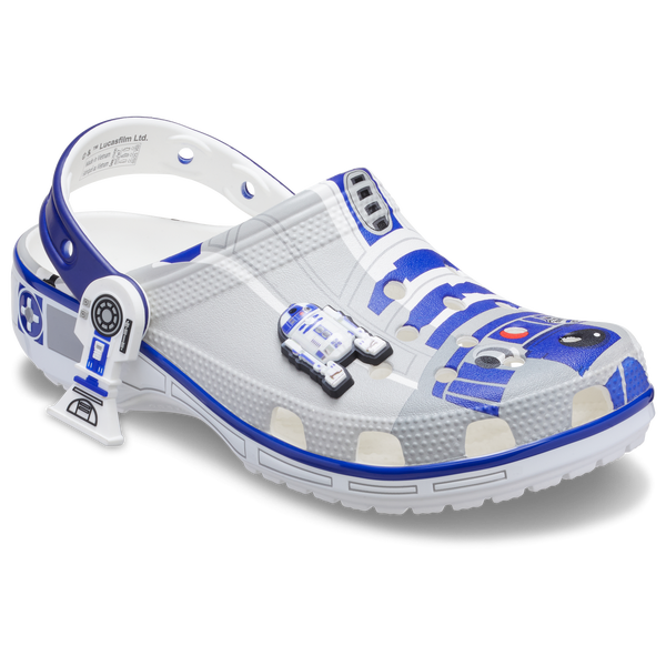 Crocs Classic Clogs - Men's - White/Blue - Image 6