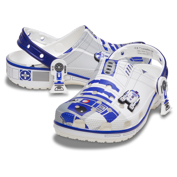Crocs Classic Clogs - Men's - White/Blue - Image 7