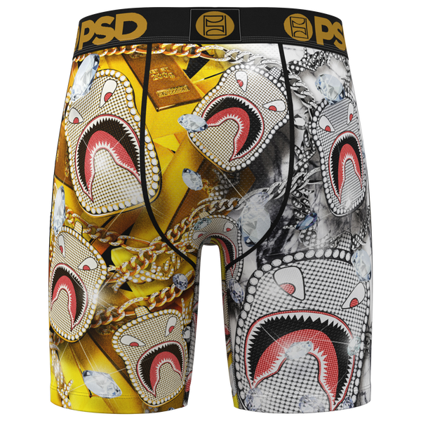 PSD Graphic Briefs - Men's - Gold/Silver/Black - Image 2