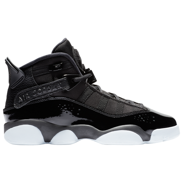Jordan 6 Rings - Boys' Grade School - White/White/Black