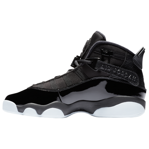 Jordan 6 Rings - Boys' Grade School - White/White/Black - Image 2