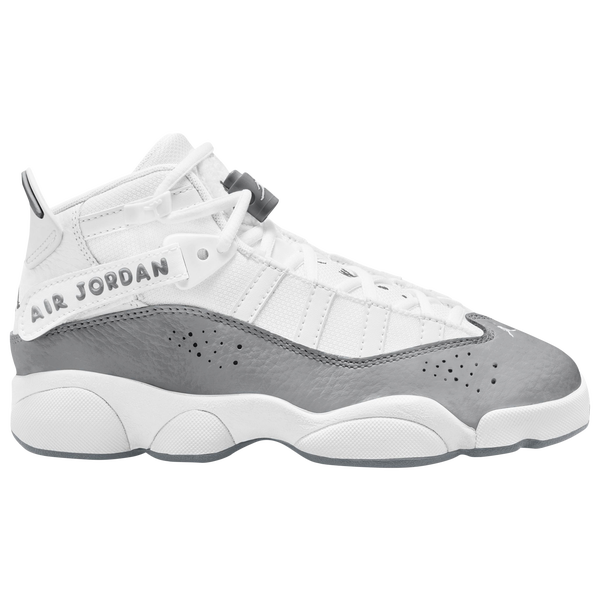Jordan 6 Rings - Boys' Grade School - Cool Grey/White/White