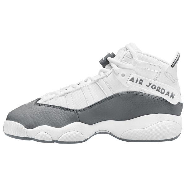 Jordan 6 Rings - Boys' Grade School - Cool Grey/White/White - Image 2