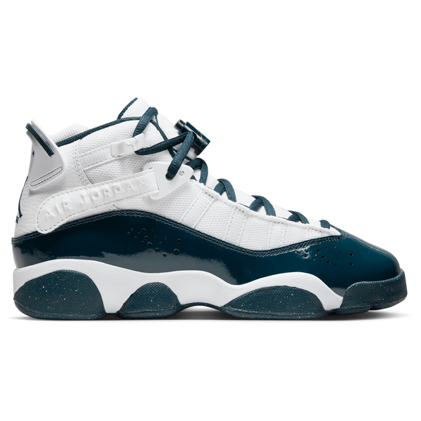 Jordan 6 Rings - Boys' Grade School - White/Metallic Gold/Armory Navy