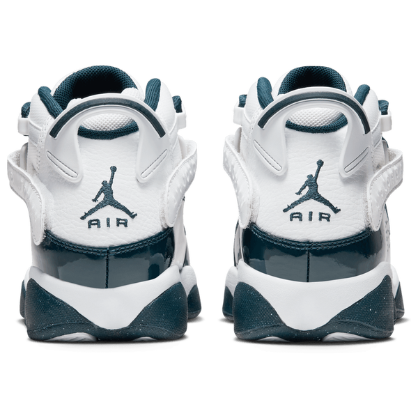 Jordan 6 Rings - Boys' Grade School - White/Metallic Gold/Armory Navy - Image 3