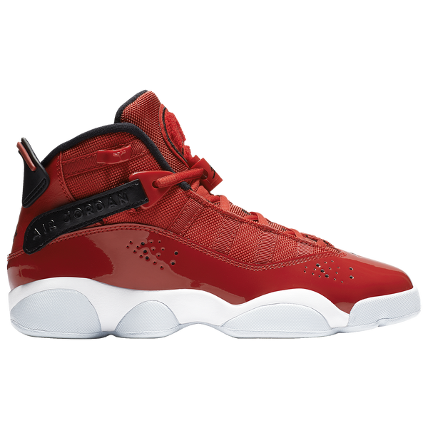 Jordan 6 Rings - Boys' Grade School - Black/Gym Red/White
