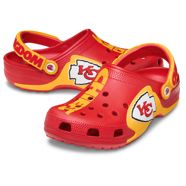Crocs NFL Classic Clogs - Men's - Red/Yellow - Image 6