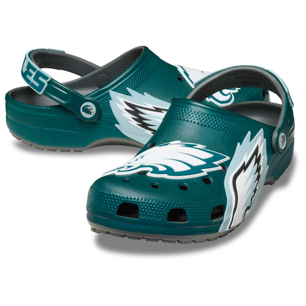 Crocs NFL Classic Clogs - Men's - Teal/White - Image 6