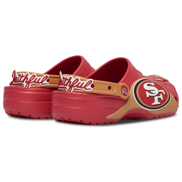 Crocs NFL Classic Clogs - Men's - Red/Gold - Image 4