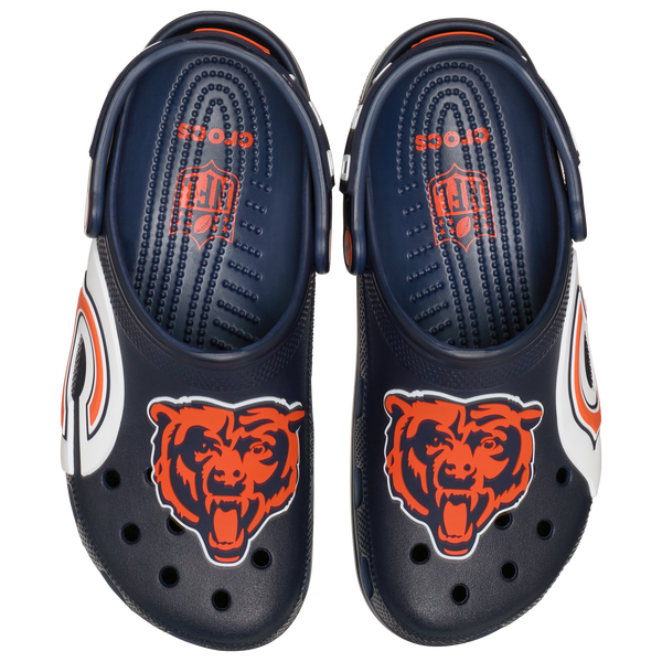 Crocs NFL Classic Clogs - Men's - Navy/Orange